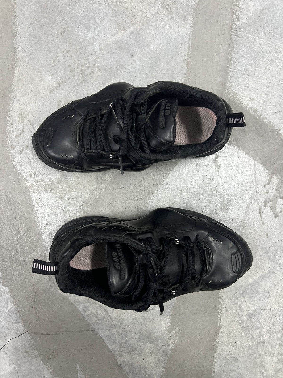 Martine Rose x Nike Air Monarch IV in black