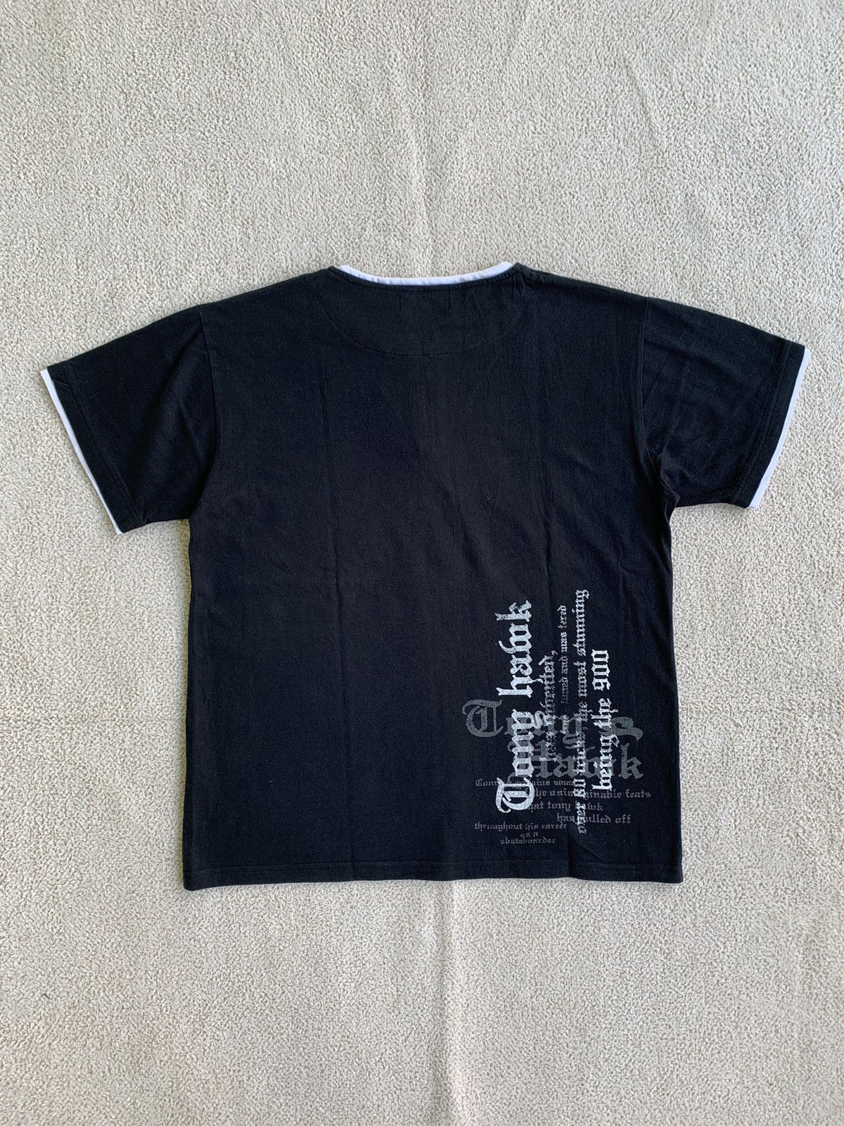 14th Addiction × KMRii × Yasuyuki Ishii Tony Hawk Jpn Double Layer Poem Tshirt Size US L / EU 52-54 / 3 - 2 Thumbnail