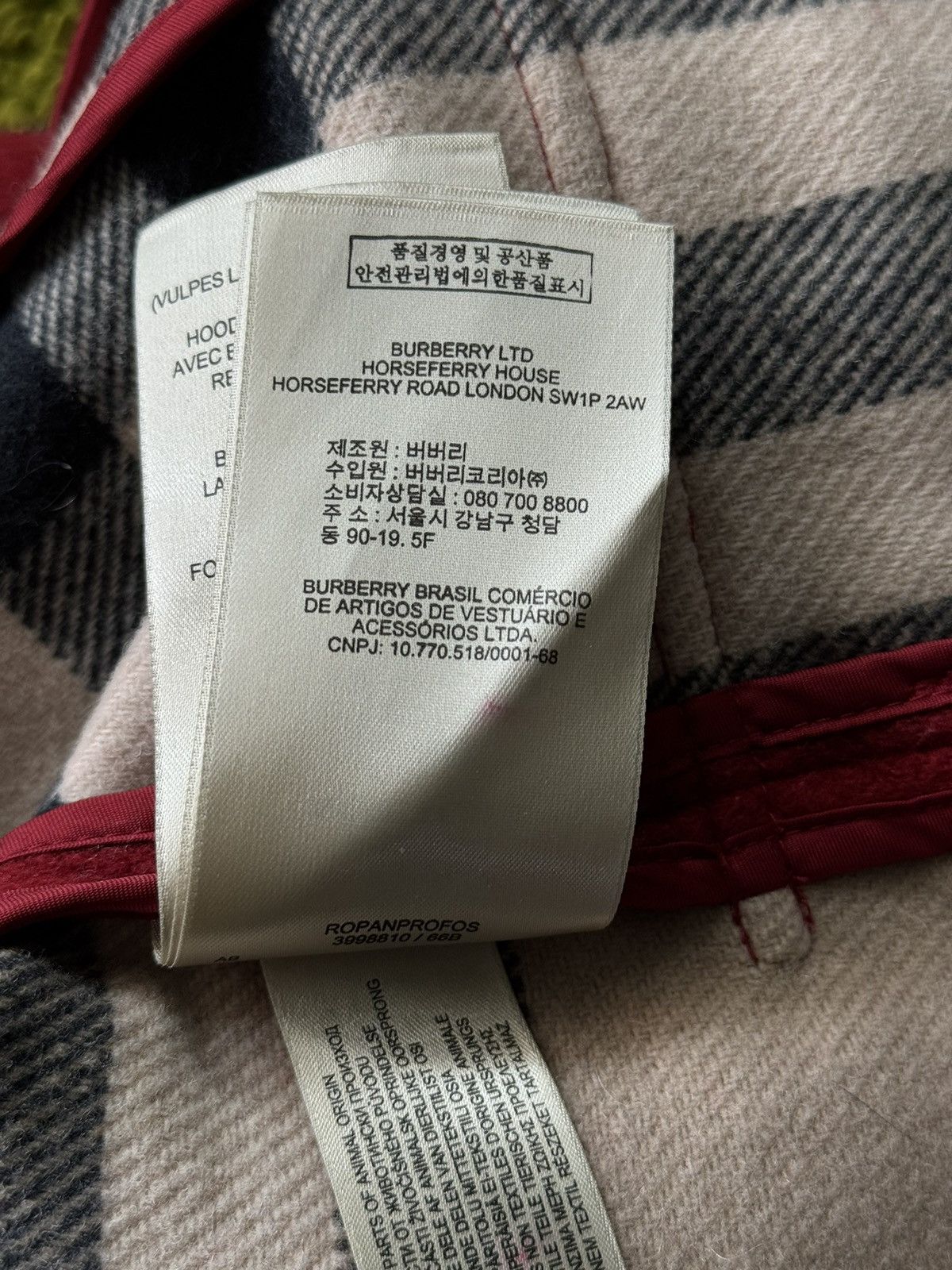 Burberry Burberry Brit nova check lining fur hood wool duffle coat Size M / US 6-8 / IT 42-44 - 14 Thumbnail