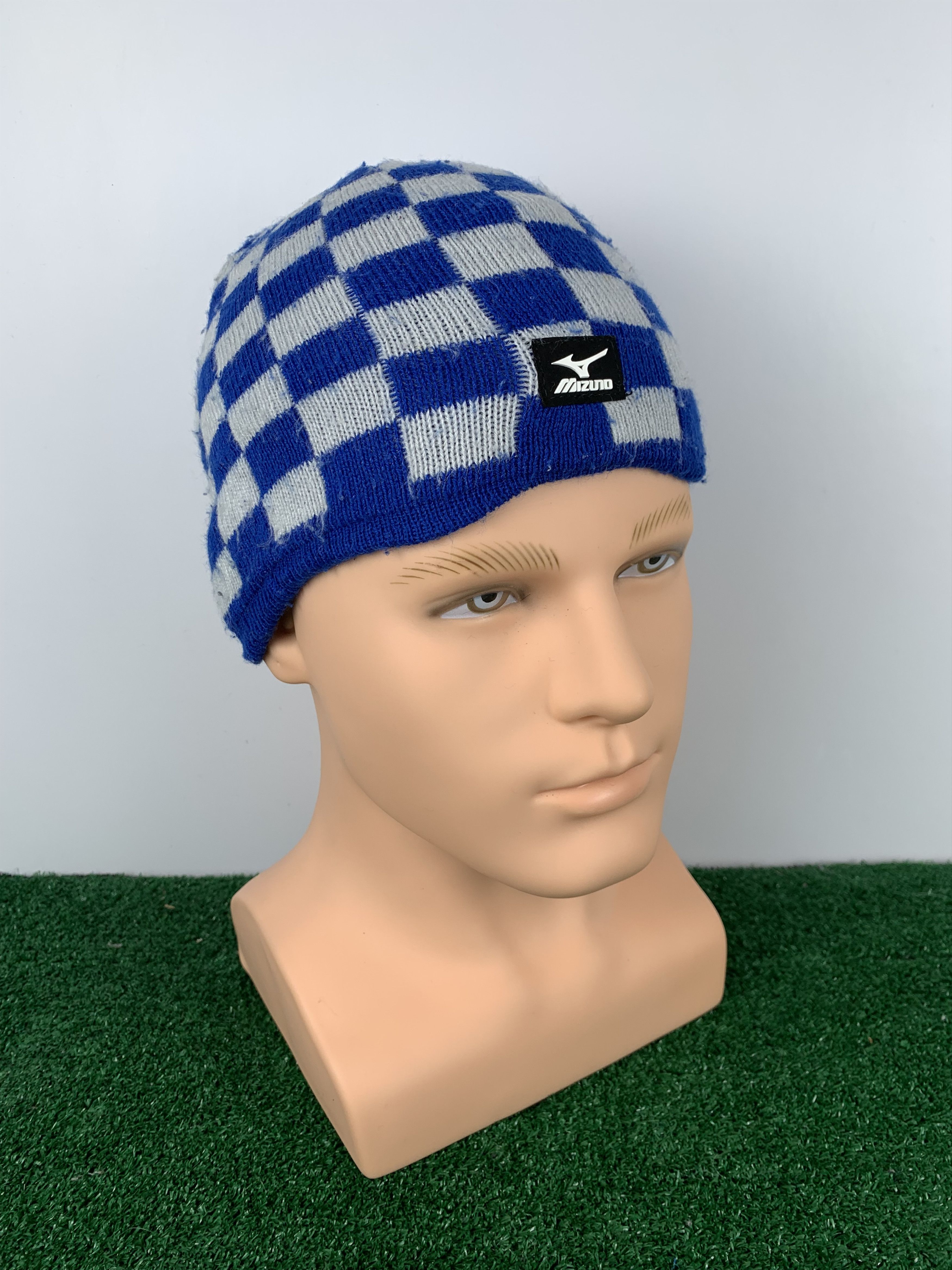 Mizuno vintage Mizuno Checkered beanie hat BA0045 Size ONE SIZE - 1 Thumbnail