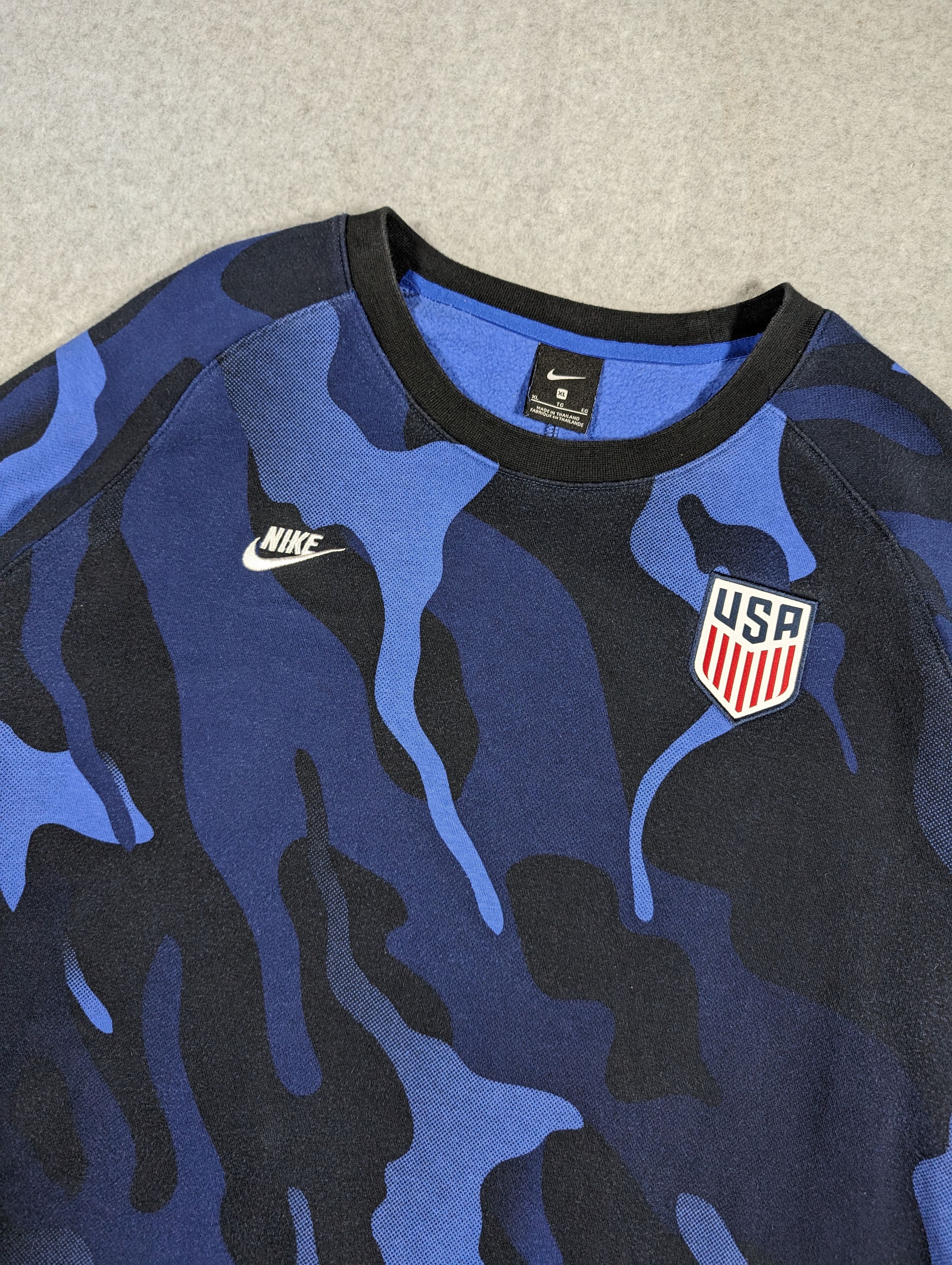 Nike × USA Olympics Nike USMSNT Sweatshirt Camo USA National Team Size US L / EU 52-54 / 3 - 11 Thumbnail