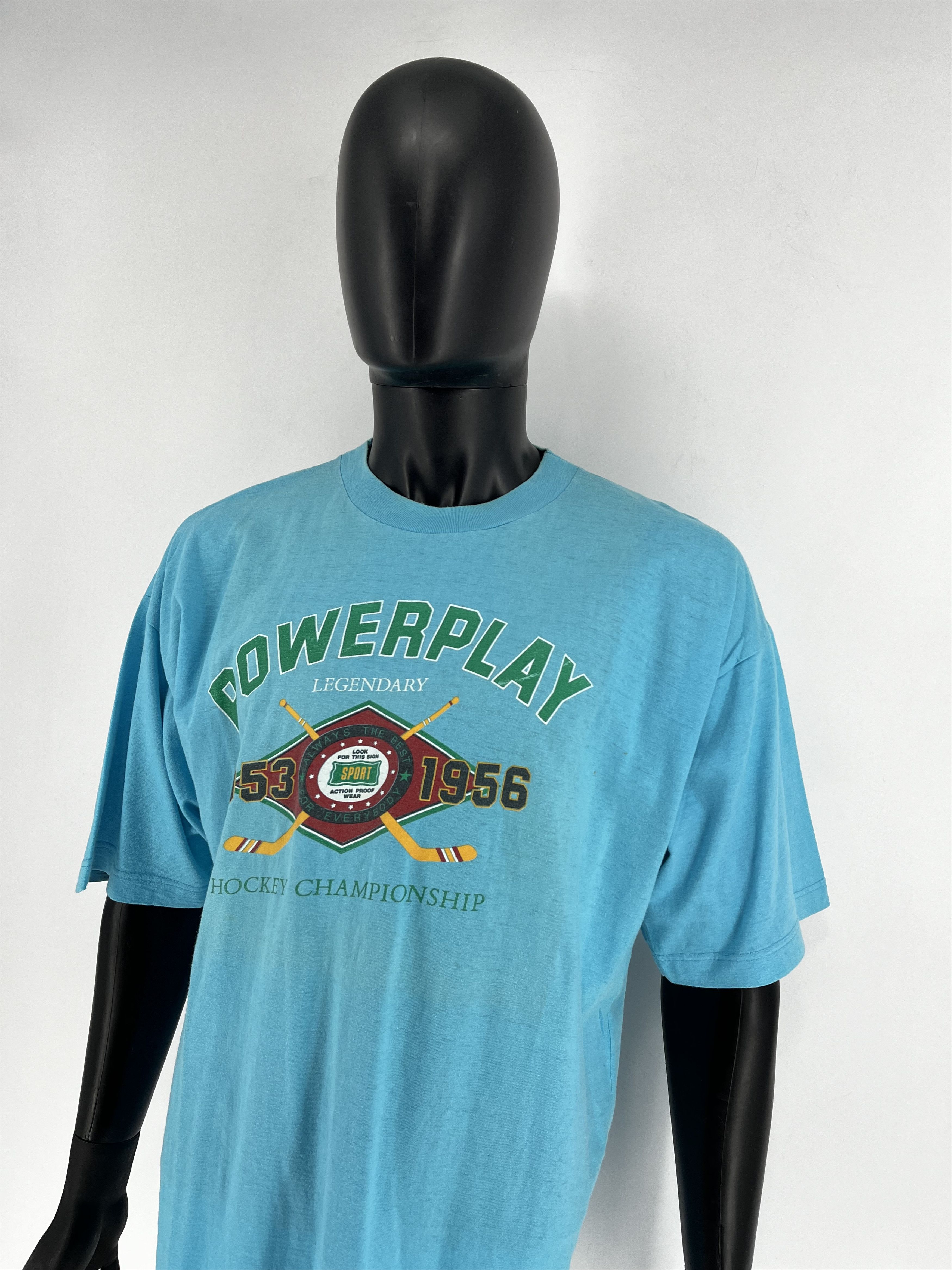 NHL VTG 90s POWERPLAY LEGENDARY 1953 1956 HOCKEY CHAMPIONSHIP Size US XL / EU 56 / 4 - 5 Thumbnail