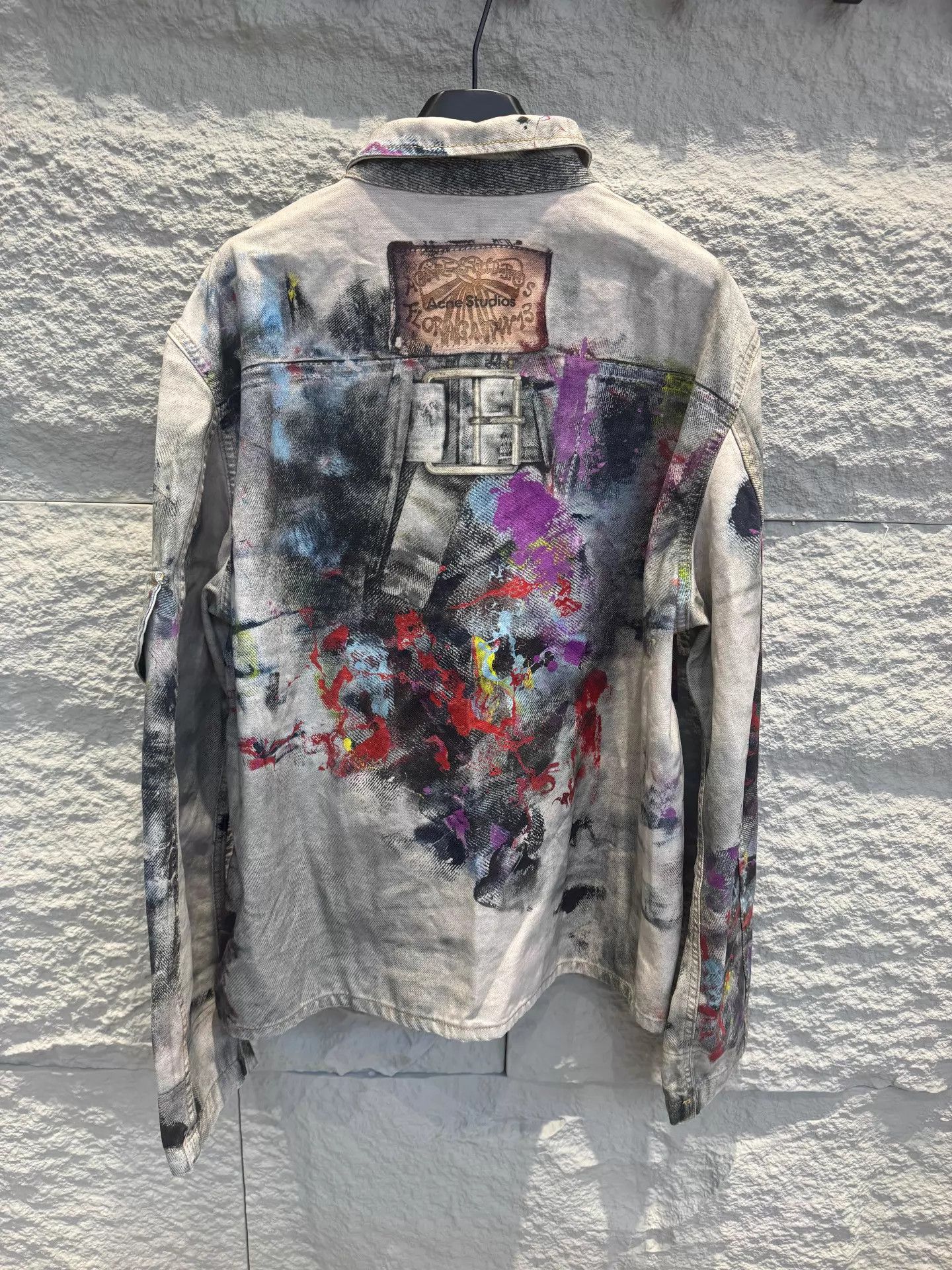 Acne Studios Acne Studios Denim Jacket Unisex Splatter Distressed EUR50 Size US M / EU 48-50 / 2 - 4 Thumbnail
