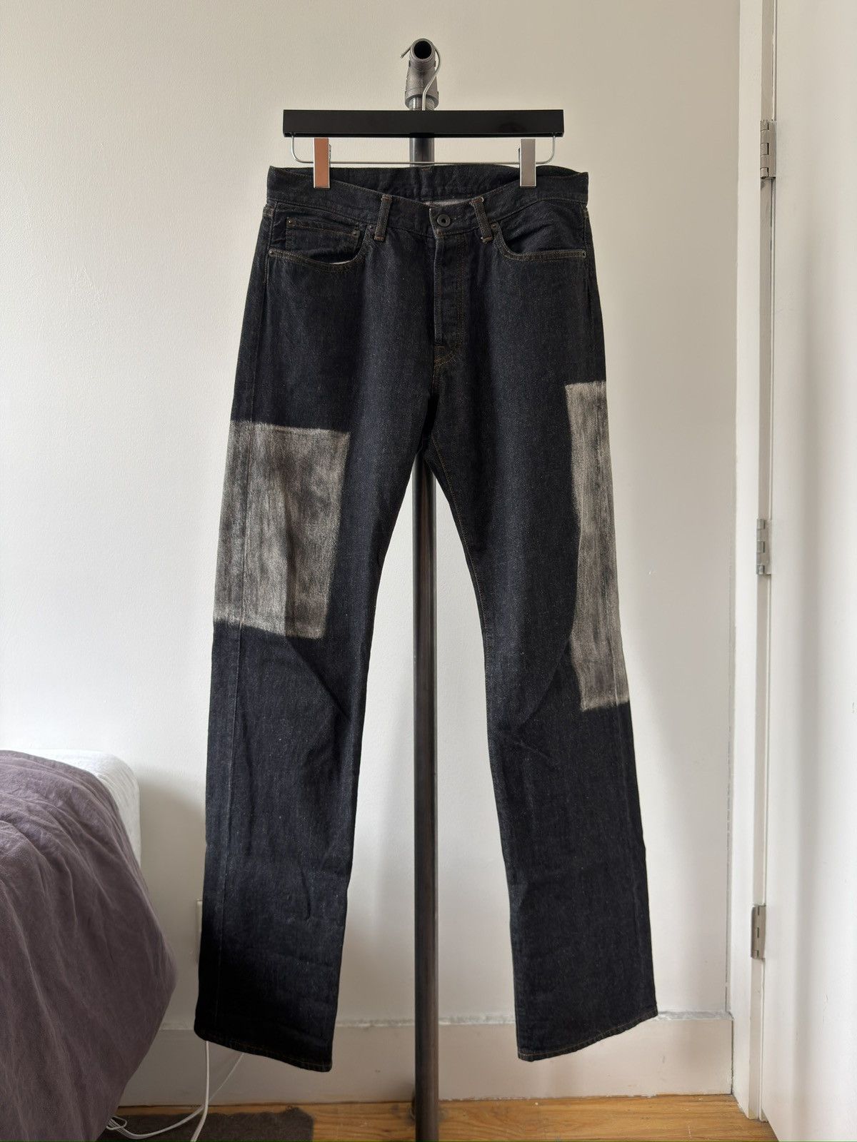 Yohji Yamamoto SS24 Bleach Panel Black Denim Size US 32 / EU 48 - 1 Thumbnail