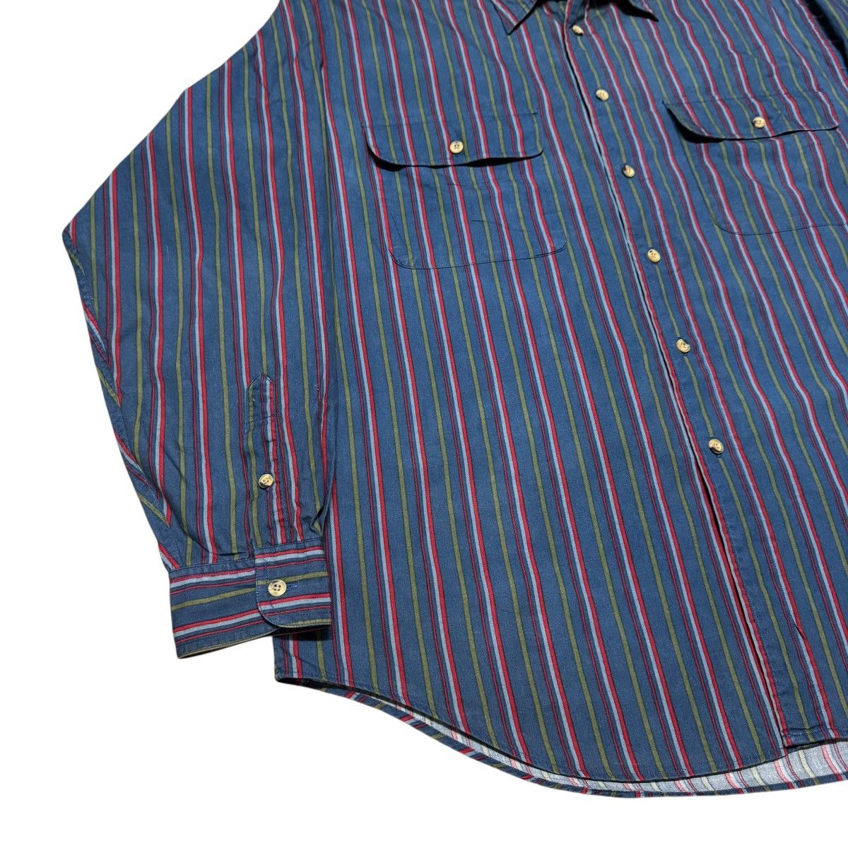 Christian Dior Monsieur Vintage Christian Dior Monsieur Striped Shirt Oversized Size US L / EU 52-54 / 3 - 3 Thumbnail