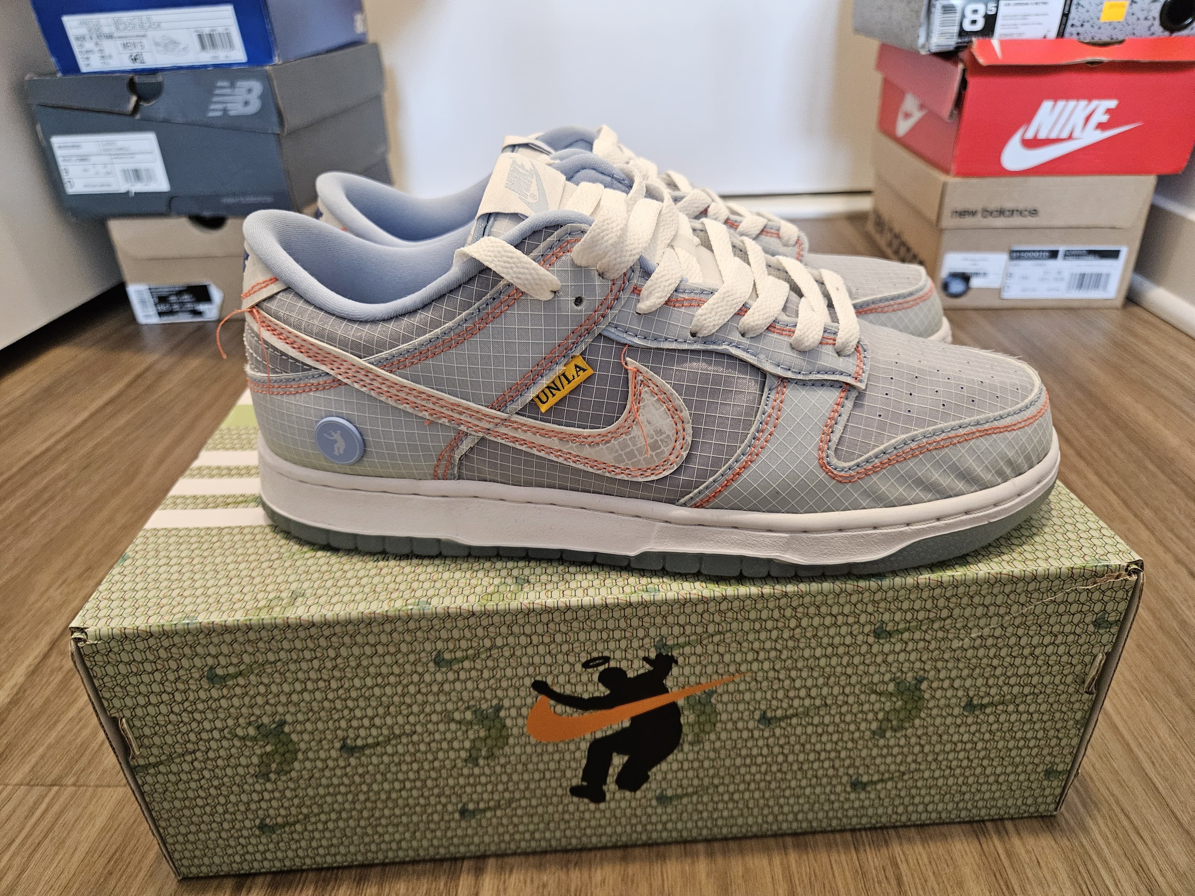 Nike Union x Nike Dunk Low Passport Pack Argon Size US 8.5 / EU 41-42 - 2 Thumbnail