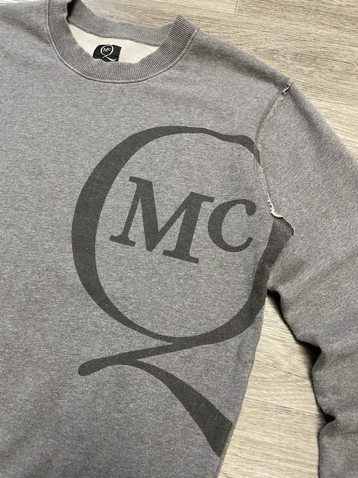 Alexander McQueen Alexander McQueen Big Logo Gray Sweatshirt Crewneck Size US M / EU 48-50 / 2 - 6 Thumbnail