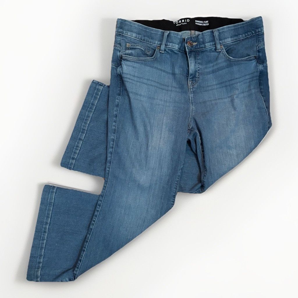 Torrid Torrid Bombshell Flare Jeans - 18XS Size 40" / US 18 - 2 Thumbnail