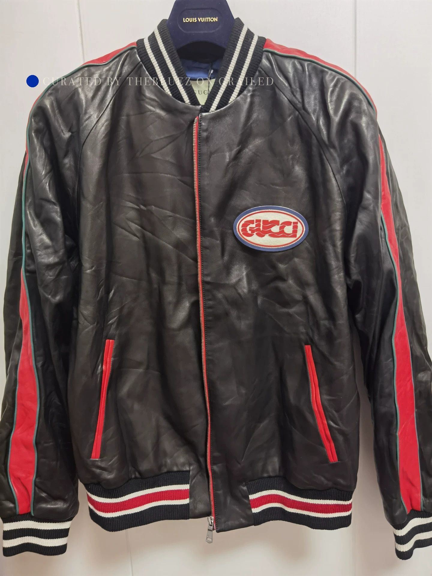 Gucci Black Sheepskin Shoulder Drop Leather Jacket Size US L / EU 52-54 / 3 - 1 Thumbnail