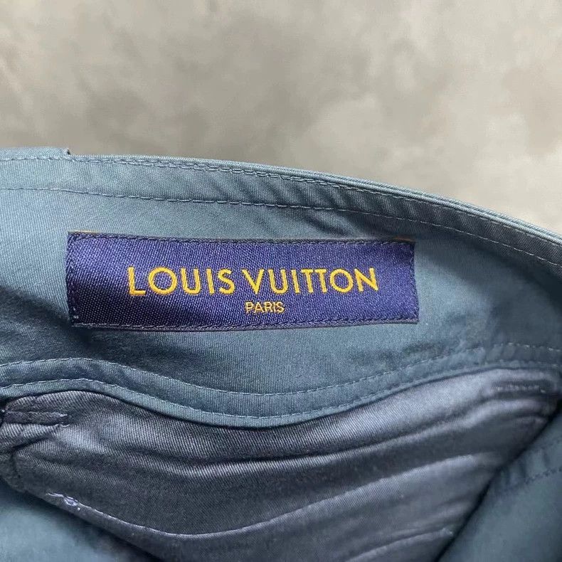 Louis Vuitton louis vuitton Blue strap design logo overalls pants 2502-Ne Size US 38 / EU 54 - 4 Thumbnail