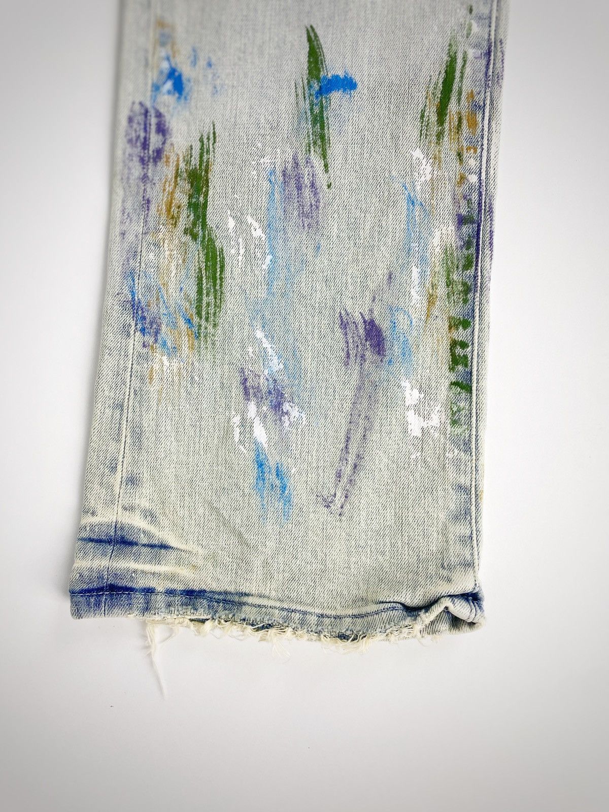 Purple Brand PURPLE BRAND Paint Splatter 32 Style P004 Slim Boot Jeans Size US 32 / EU 48 - 7 Thumbnail