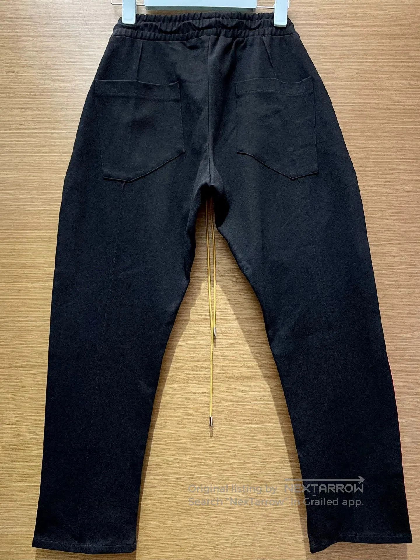 Rhude Black Side Stripe Drawstring Sweatpants Size 32. Size US 32 / EU 48 - 4 Thumbnail