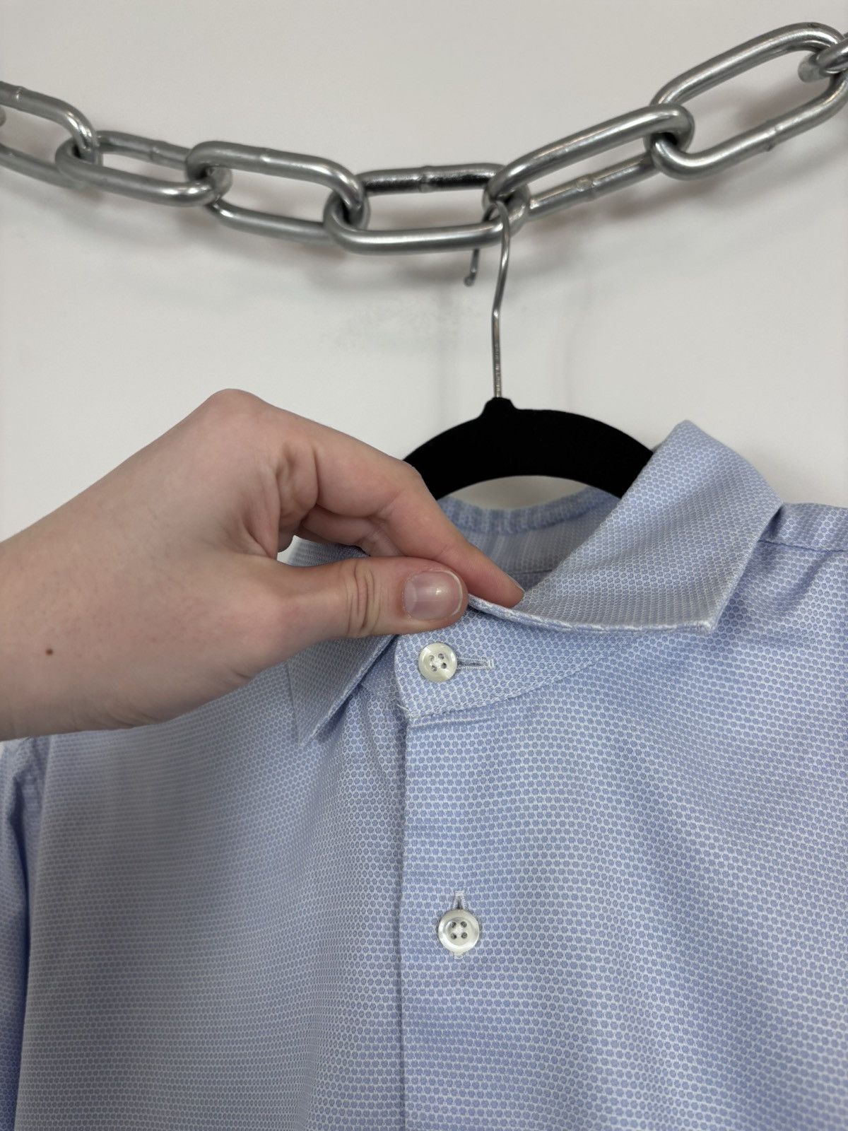 Strenstroms Stenstroms Men’s Slimline Twofold Stretch Button Up Shirt Size US L / EU 52-54 / 3 - 5 Thumbnail