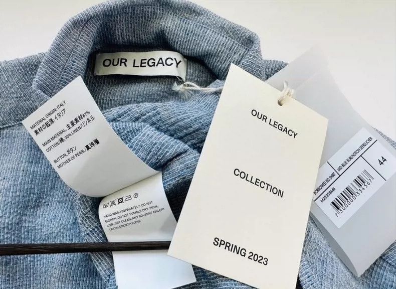 Our Legacy Our Legacy size44 Blue shirt Size US S / EU 44-46 / 1 - 6 Thumbnail
