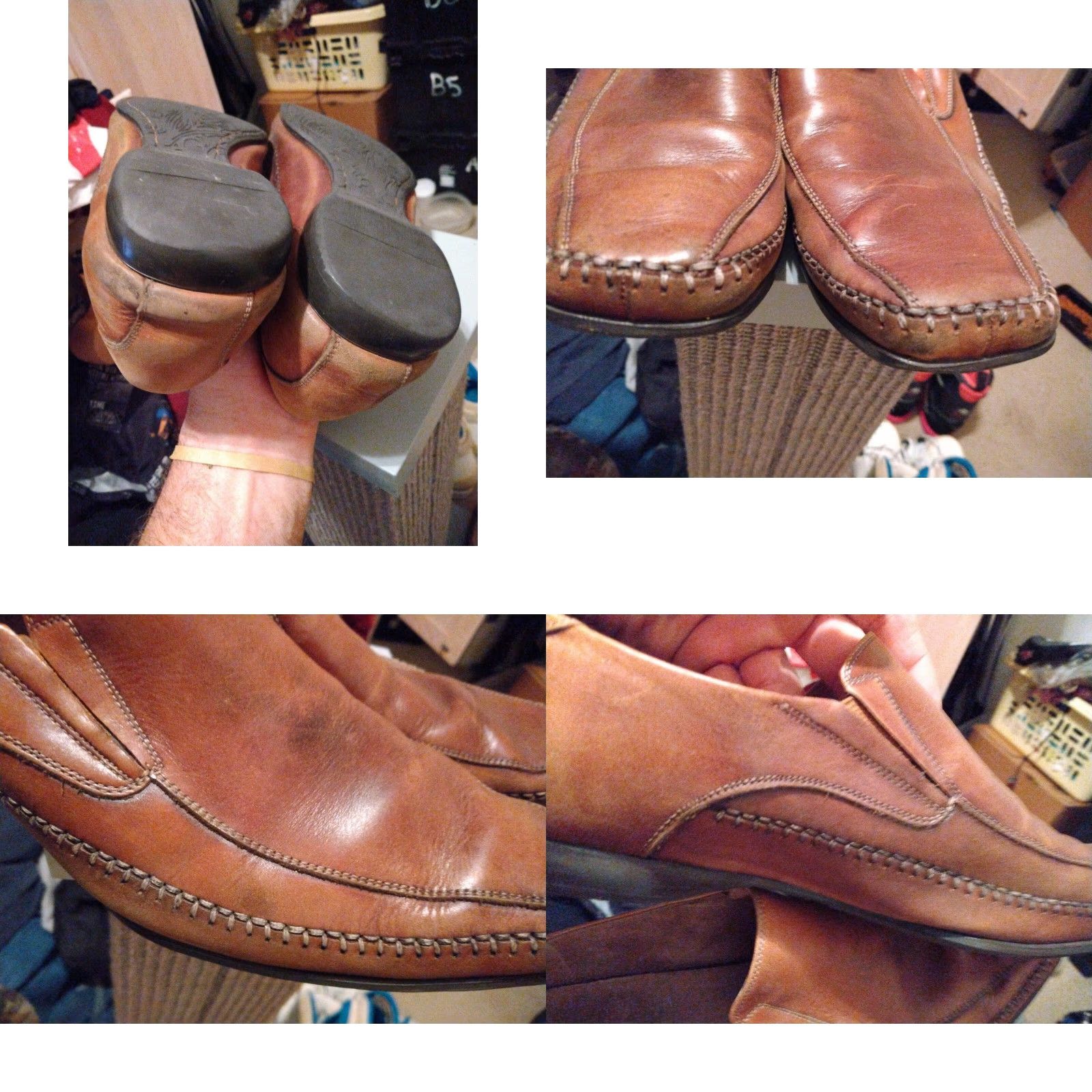 Steve Madden Steve Madden Loafers Square Toe Men Size 9 Light Brown Dress Leather Slip On Shoes Brown Mens Size US 9 / EU 42 - 8 Thumbnail