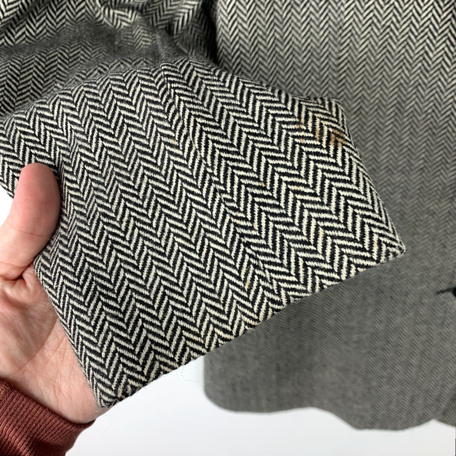 Vintage Vintage Georges Marciano Guess Black White Wool Herringbone Blazer Womens 10 Blazer Suit Jacket 10 Wool 90s Mens Womens Size L / US 10 / IT 46 - 6 Thumbnail