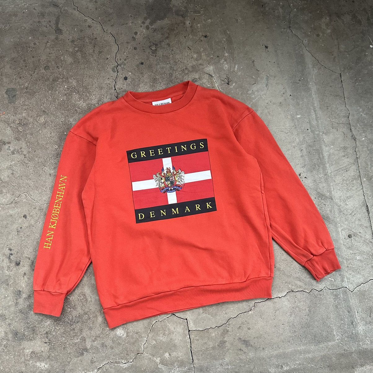 Han Kjobenhavn Han Kjobenhavn city logo faded sweatshirt Size US M / EU 48-50 / 2 - 2 Thumbnail