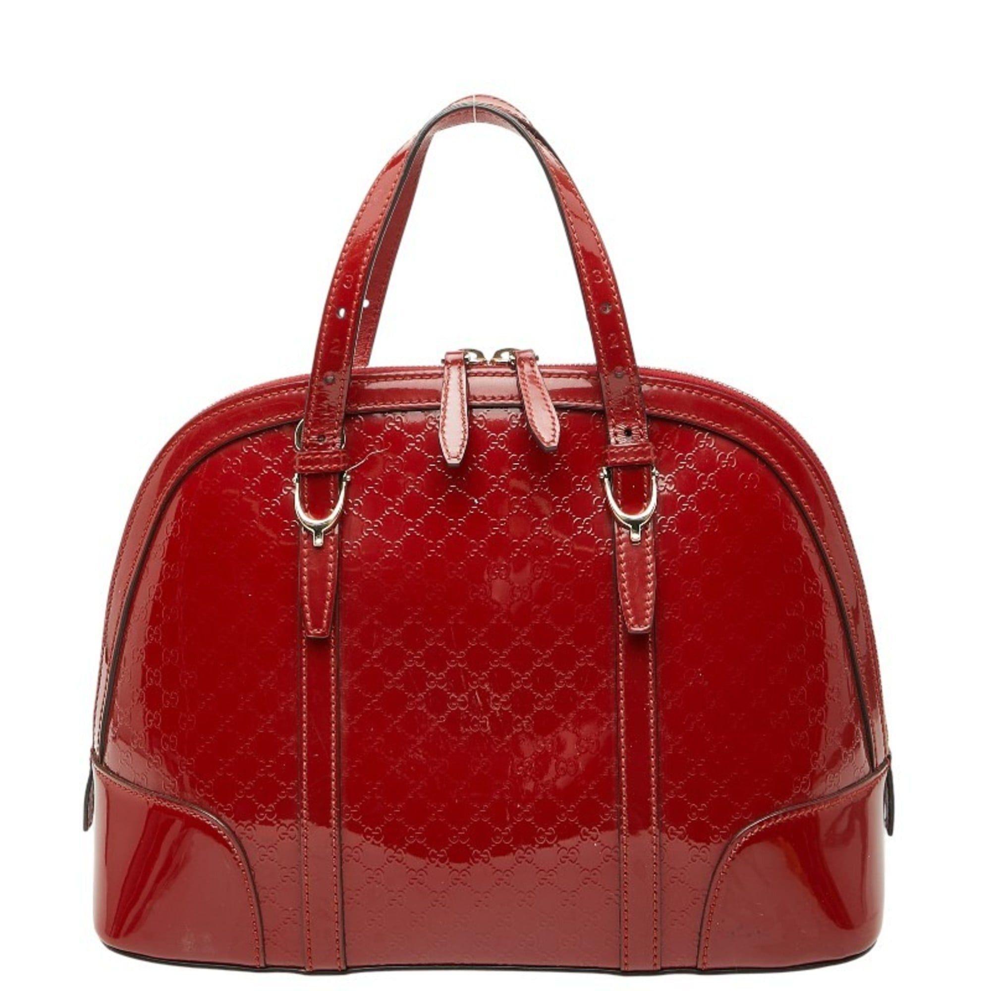 Gucci Micro Guccissima Handbag 309617 Red Leather Women's Gucci