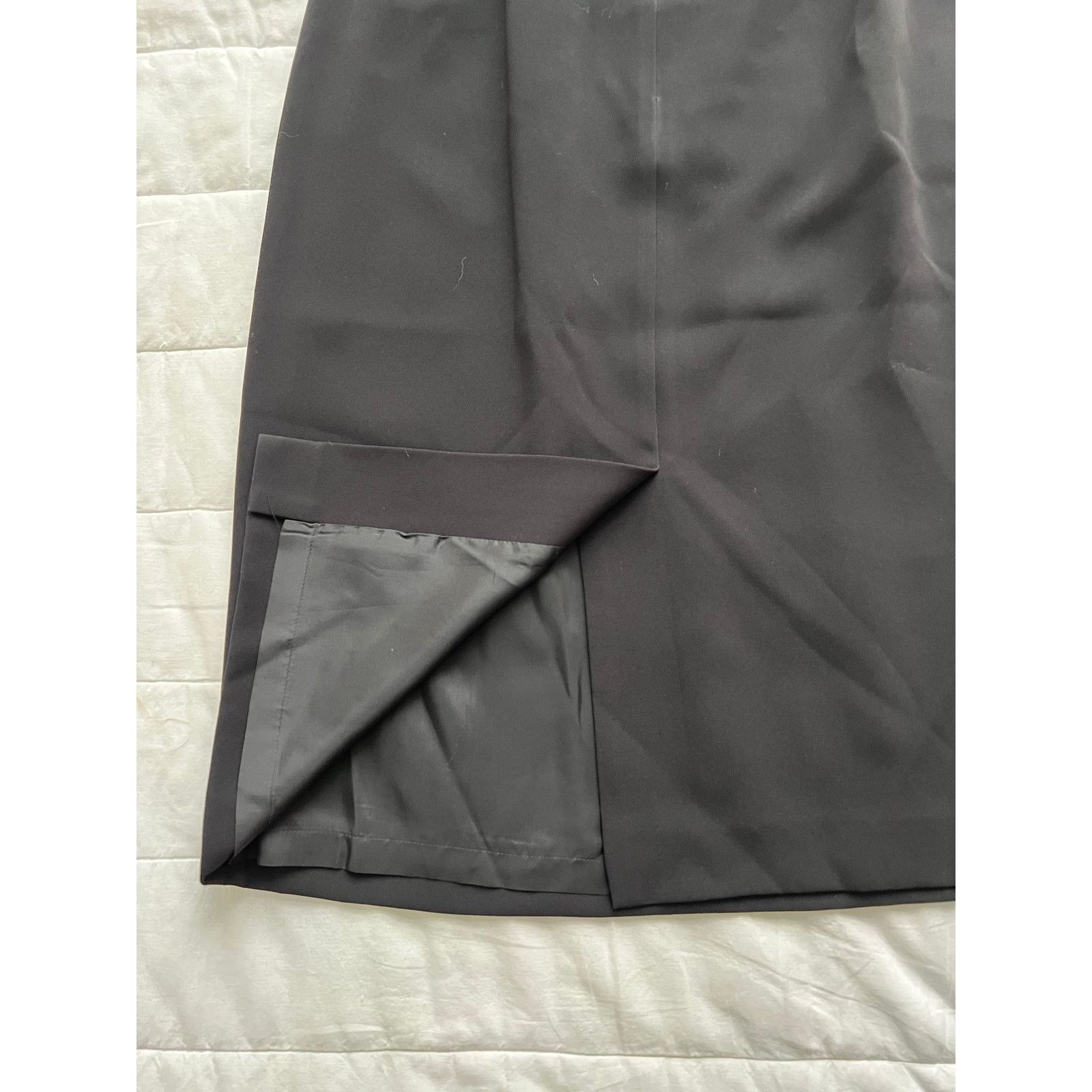 Albert Nipon Albert Nipon Straight Pencil Skirt Black Size 12 Size 34" / US 12 / IT 48 - 4 Thumbnail