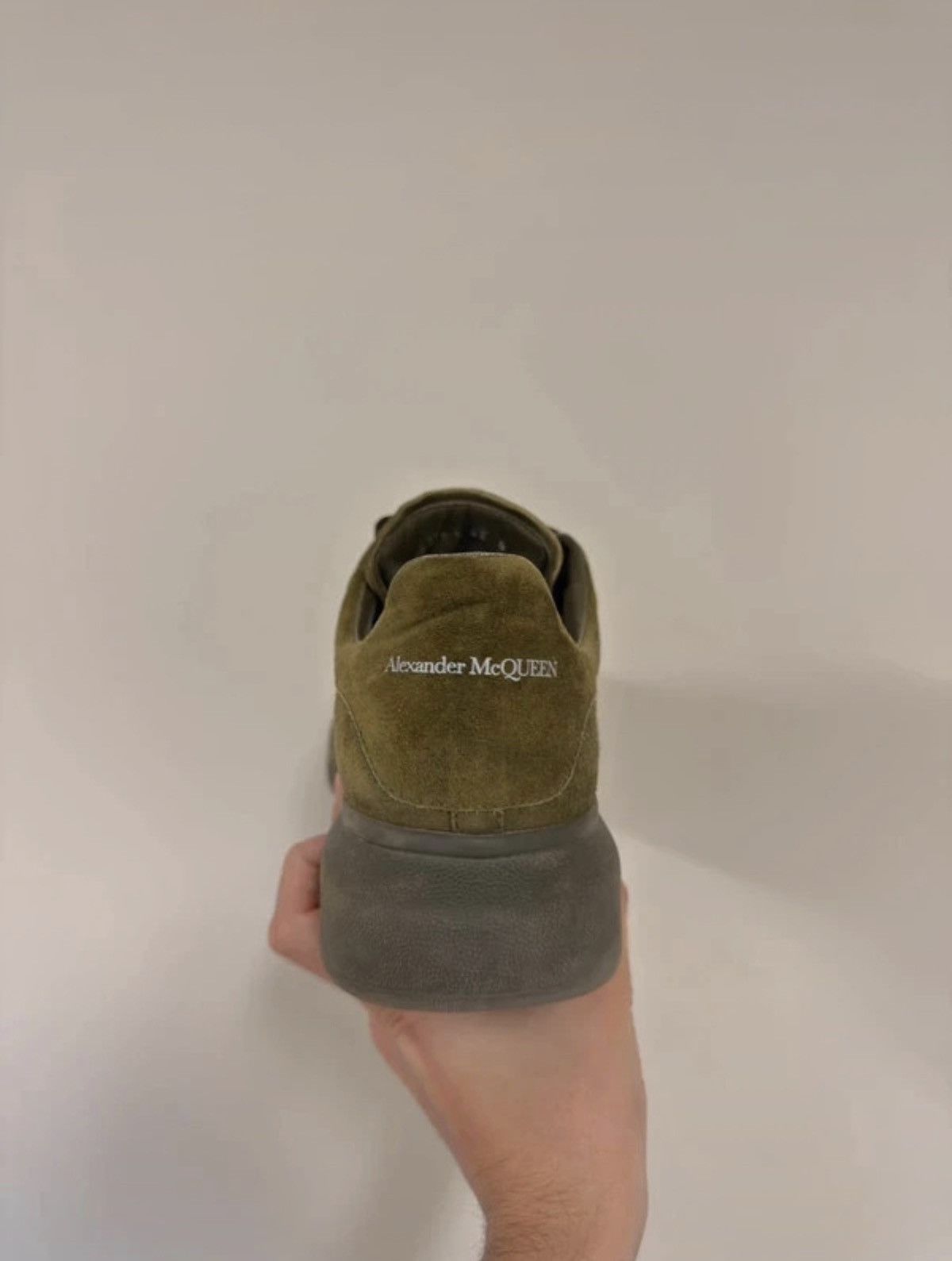 Alexander McQueen Alexander McQueen Tonal Suede Wedge Sole khaki Size US 8.5 / EU 41-42 - 3 Thumbnail