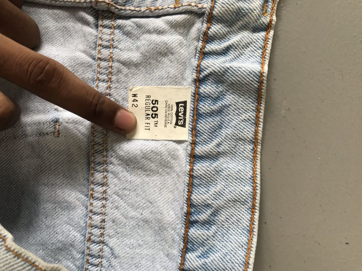 Levi's × Vintage Vintage late 90s Levi’s 505 orange tab denim Jorts Size US 41 - 4 Thumbnail