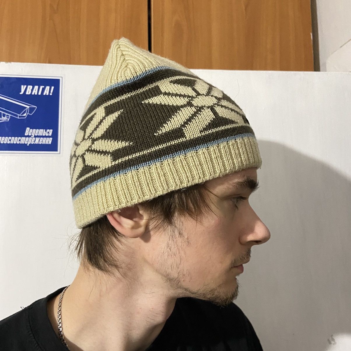 Nike 📌 Vintage Very Rare Nike Y2K 90s Beanie Hat Gum Swoosh Size ONE SIZE - 3 Thumbnail