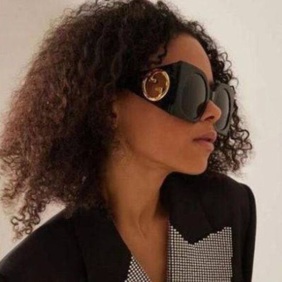 Gucci Gucci GG1254S 001 Sunglasses Black Square Frame, Grey Lenses Size ONE SIZE - 12 Thumbnail