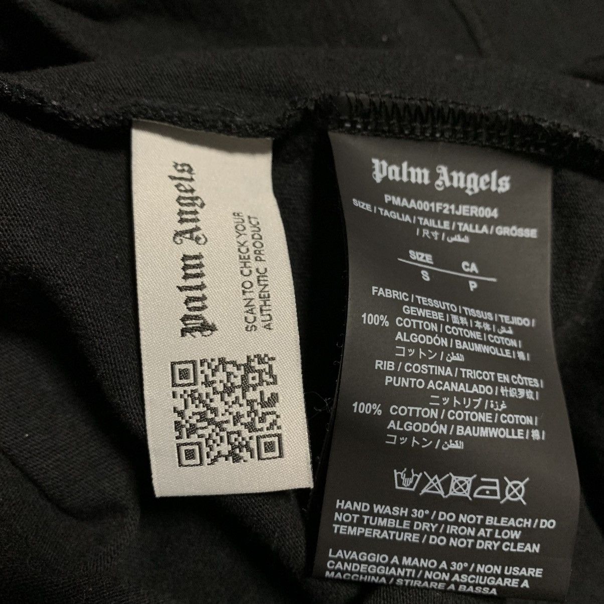 Represent Clo. Palm Angels Small Dubai Sprayed Heart Black Tee Size US S / EU 44-46 / 1 - 6 Thumbnail