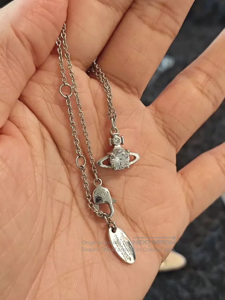 Vivienne Westwood vivienne westwood Silver Reina Necklace Size ONE SIZE - 3 Thumbnail