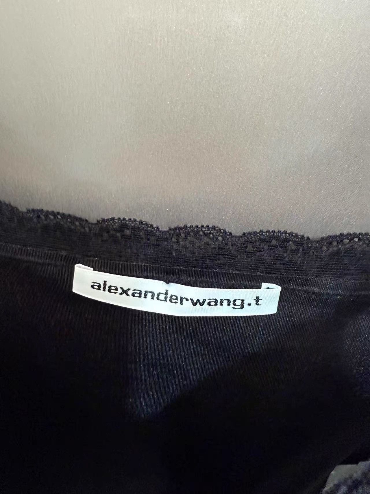 Alexander Wang Alexander Wang Black Lace-trim Cami Tank Top K31 Size S / US 4 / IT 40 - 2 Thumbnail