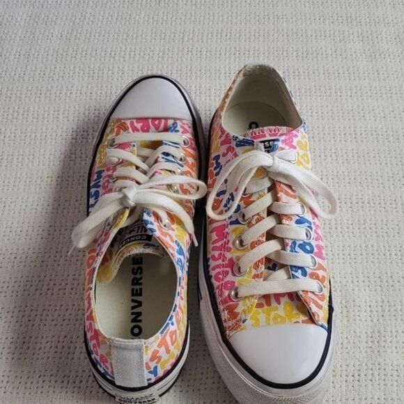 Converse Converse Chuck Taylor Double Stack Lift Platform "My Story" Size US 6.5 / IT 36.5 - 2 Thumbnail