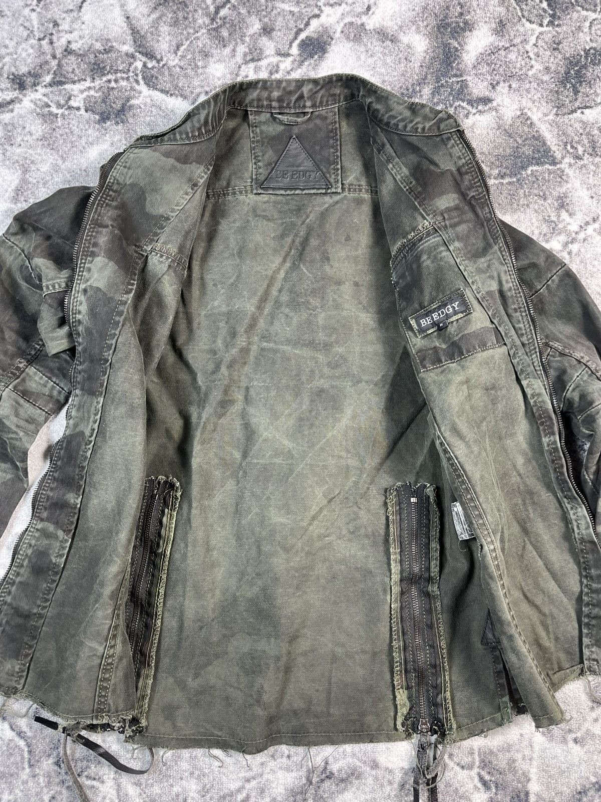 Other Be Edgy Camo Jacket / Military Style / Statement Back Print Size US M / EU 48-50 / 2 - 7 Thumbnail