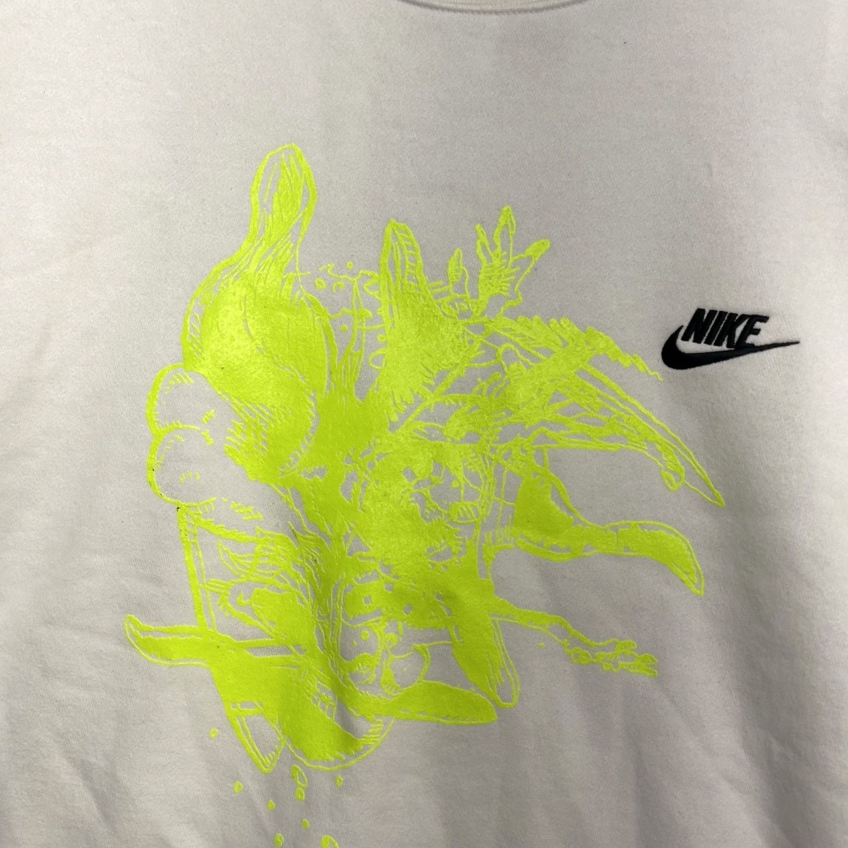 Nike Nike ERL Sweatshirt Mens 2XL Fluo Green Logo Crewneck Collab y2k NWT Size US XXL / EU 58 / 5 - 6 Thumbnail