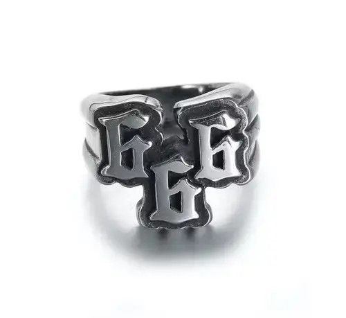 Ring Of Fire Number 666 Ring Size ONE SIZE - 2 Thumbnail