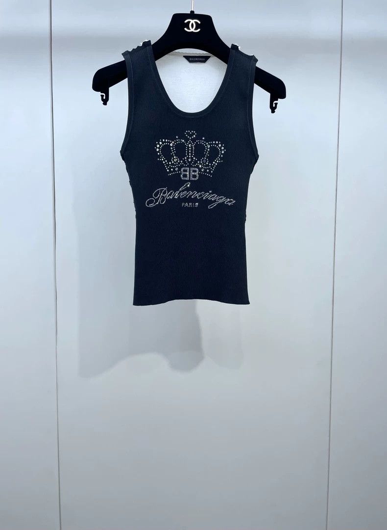 Balenciaga Balenciaga Heavy color matching rhinestone crown letter ve Size US XS / EU 42 / 0 - 1 Thumbnail