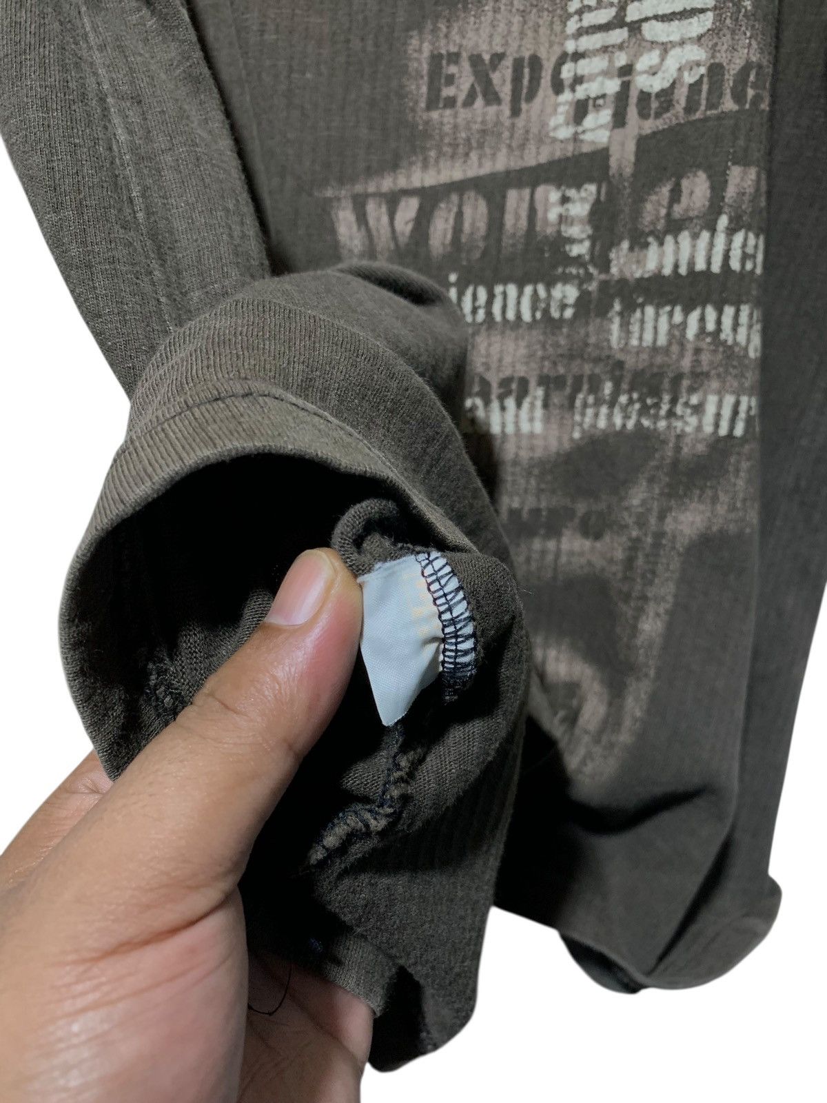 20471120 Y2k Jabez skateboarding poem double layer longsleeve tee Size US M / EU 48-50 / 2 - 11 Thumbnail