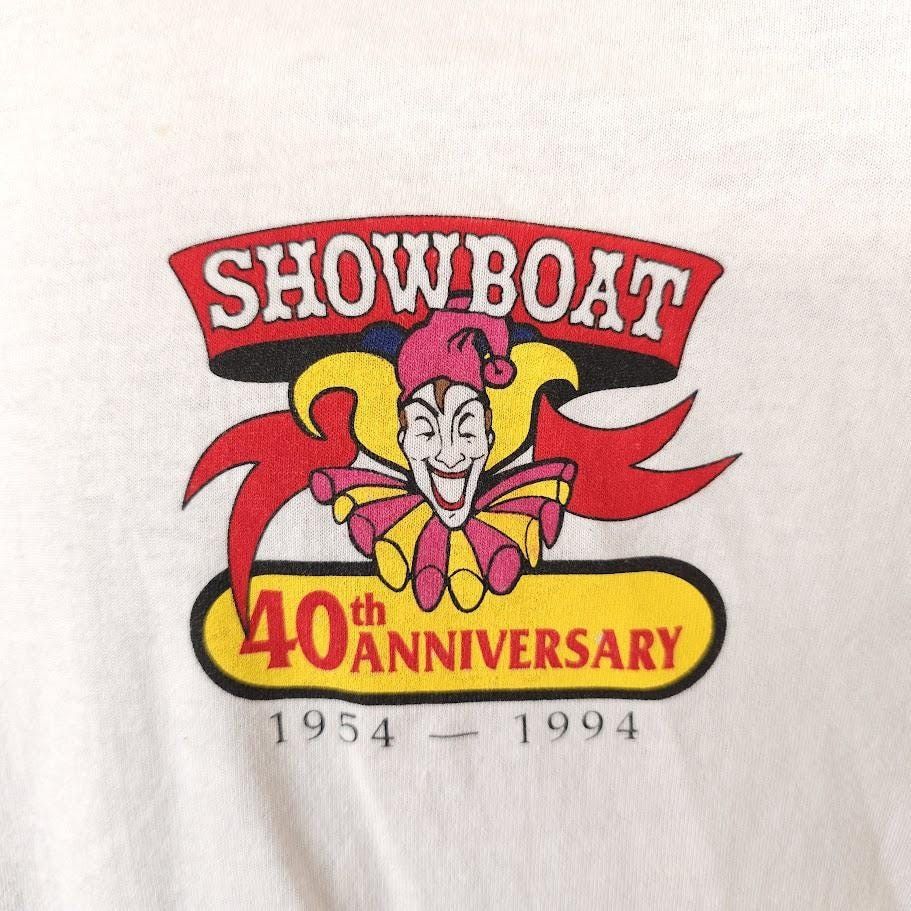 Vintage Vintage Showboat Casino T Shirt Mens Size Medium White 90s Size US M / EU 48-50 / 2 - 3 Thumbnail