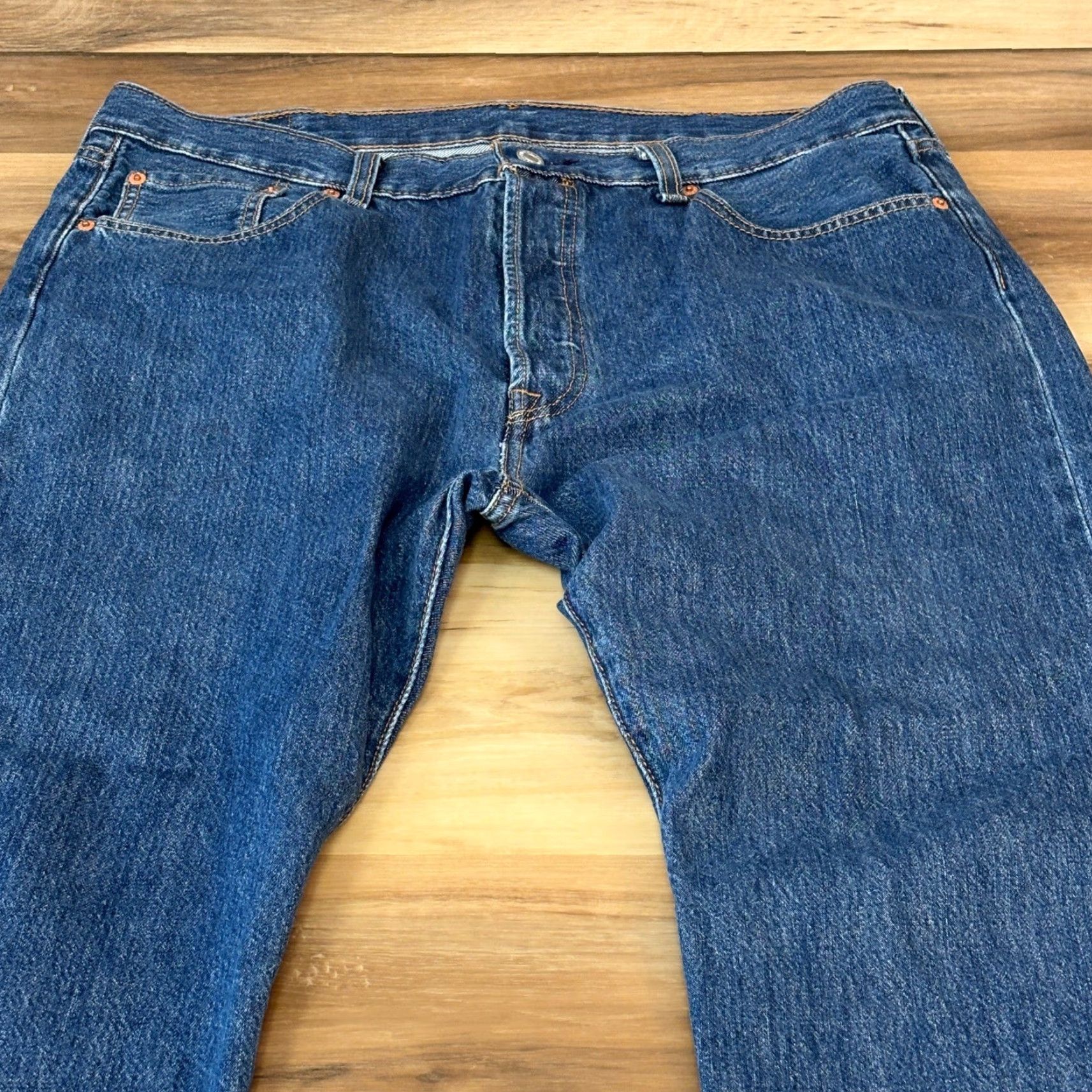 Levi's VINTAGE Levi's 501 Jeans Mens W38 L29 Blue Denim Button Fly Straight Leg Size US 38 / EU 54 - 5 Thumbnail