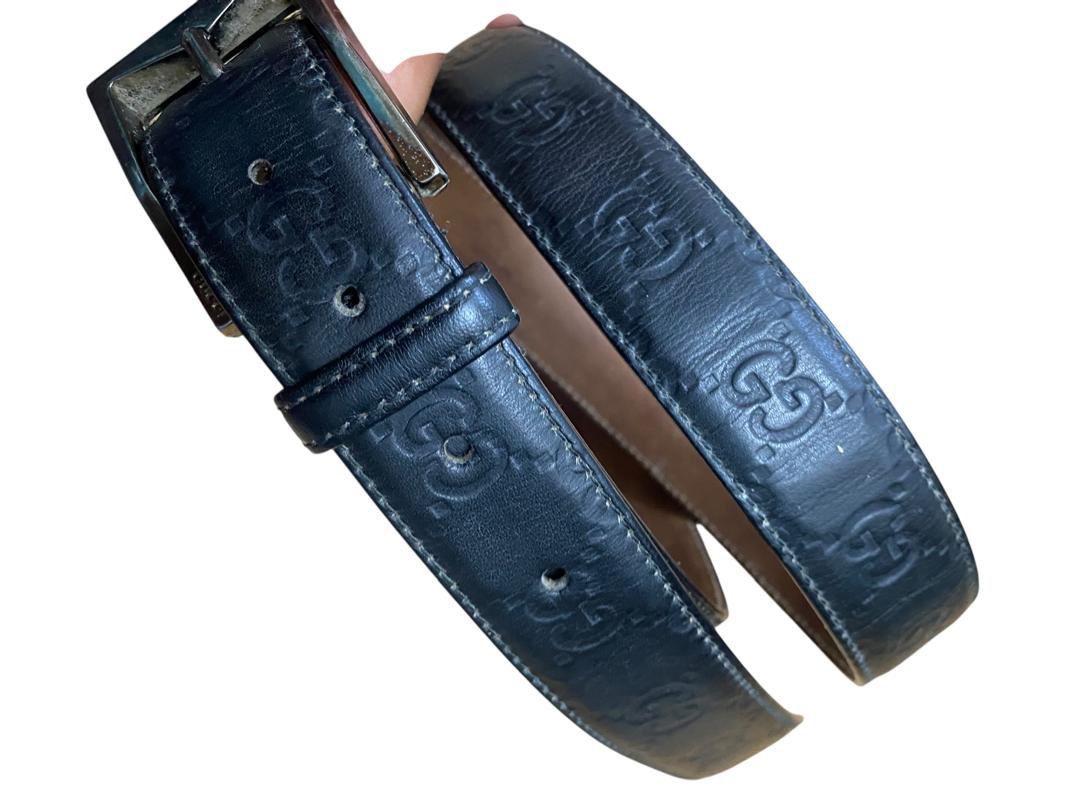 Gucci 💥Delete💥Vintage Gucci Leather Belt Size 46 - 5 Thumbnail