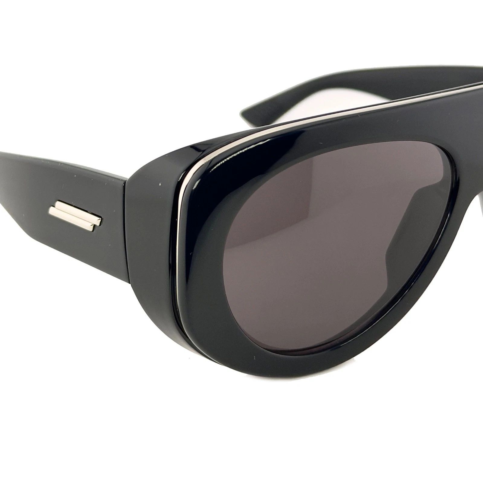 Bottega Veneta BOTTEGA VENETA 1362 BV1362S SCUDO Black Ribbon Unisex 001 Size ONE SIZE - 8 Thumbnail