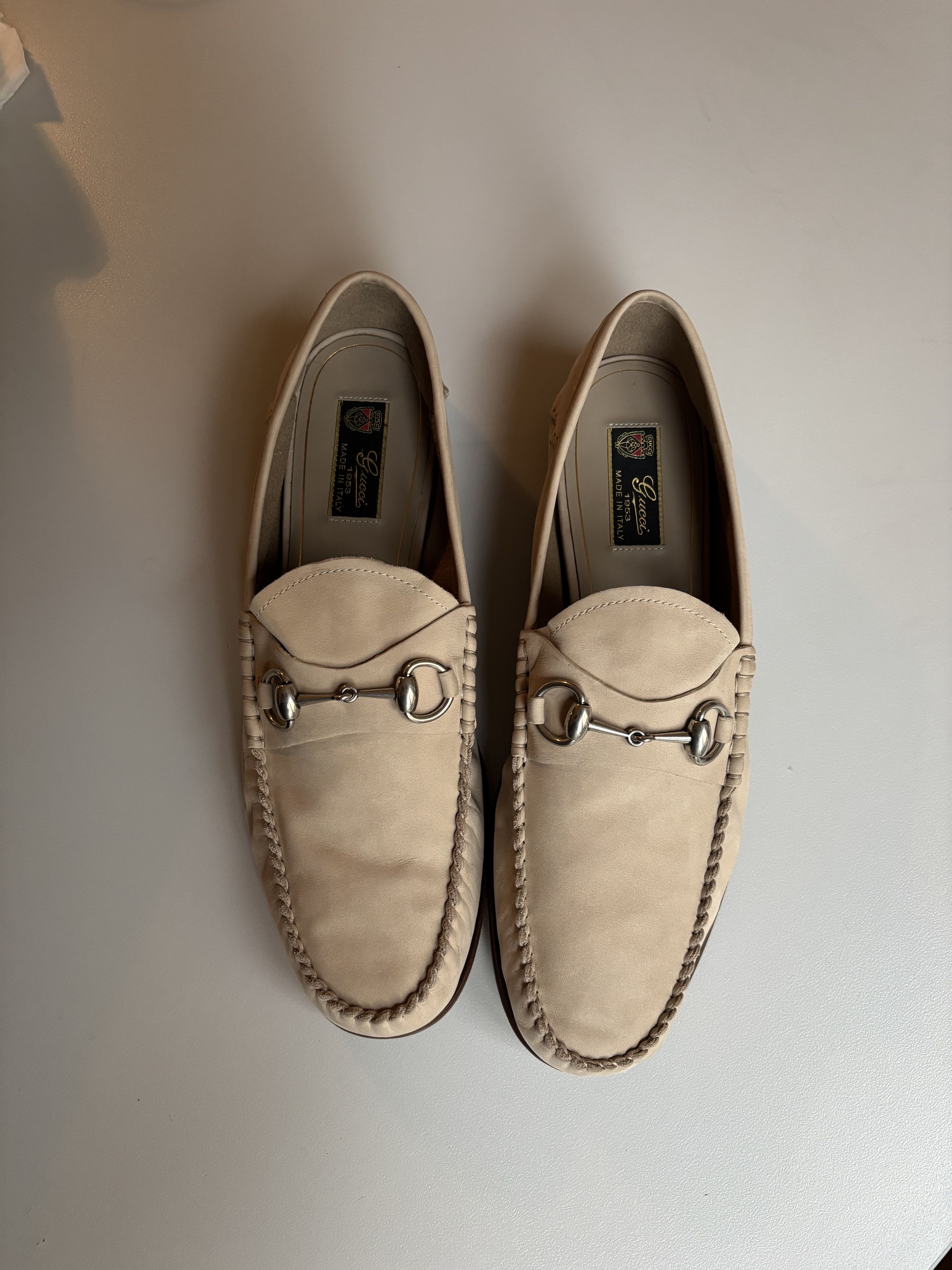 Gucci Gucci nabuk leather loafers Size US 10.5 / EU 43-44 - 3 Thumbnail