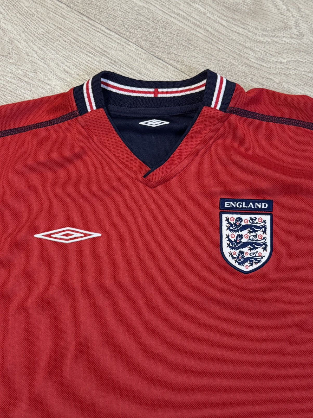 Vintage 🔷Vintage Umbro England 2002/04 Reversible Soccer jersey🔷 Size US L / EU 52-54 / 3 - 4 Thumbnail