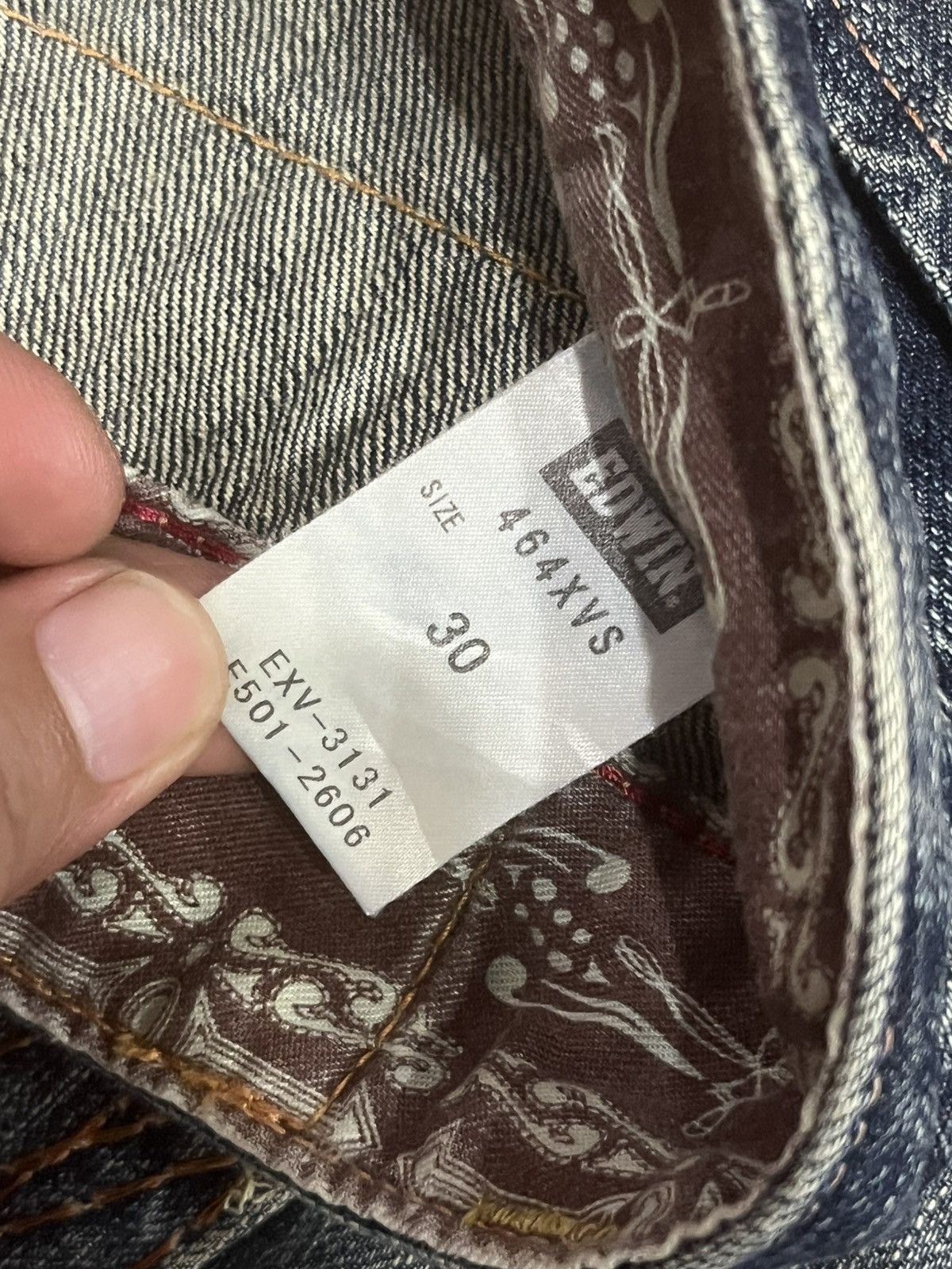 Edwin ⚡️Distressed⚡️Vintage Edwin XVS Blue Faded Washed Loose Jeans Size US 30 / EU 46 - 17 Thumbnail
