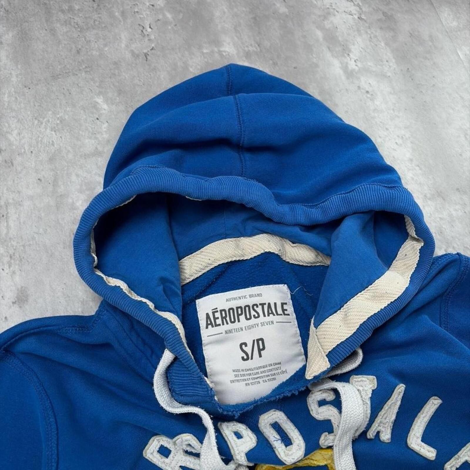 Aeropostale Y2K Blue Aeropostale Grunge Surf Distressed Hoodie Size US S / EU 44-46 / 1 - 6 Thumbnail