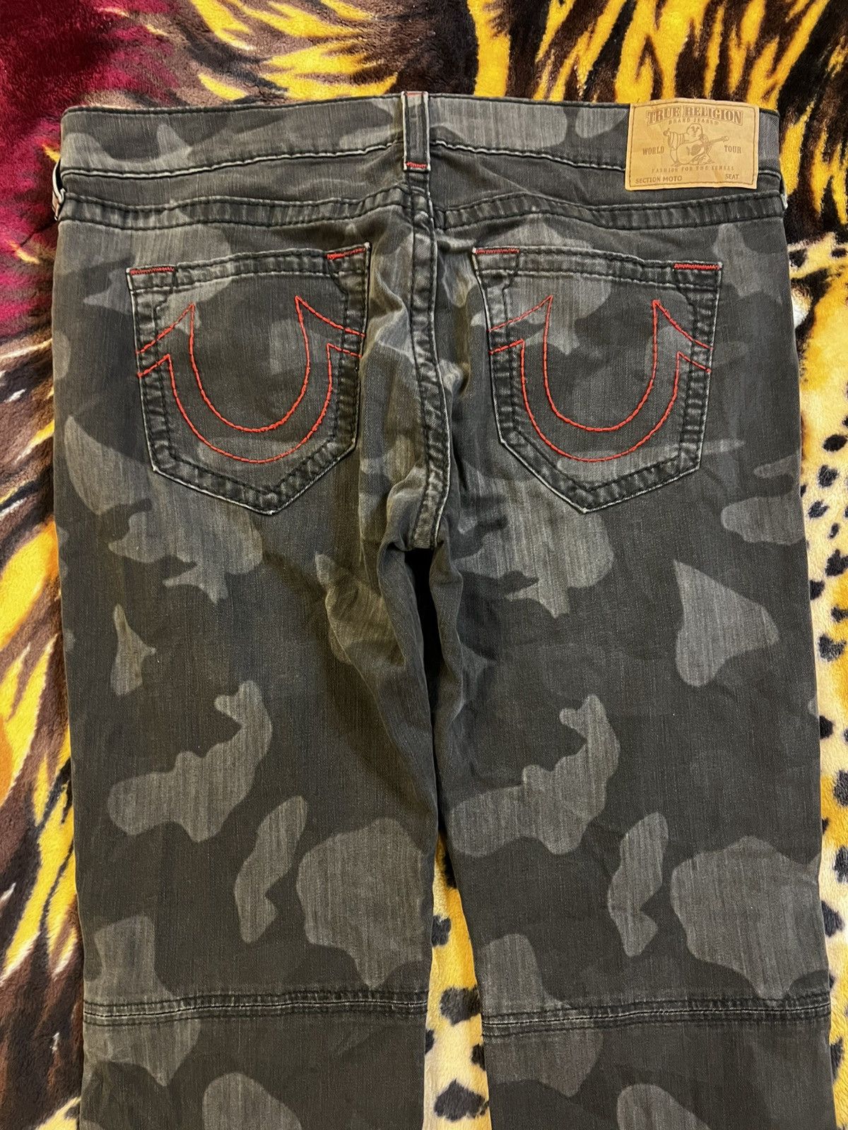 True Religion × Vintage True Religion Camo Horseshoe Biker Jeans Size US 40 / EU 56 - 1 Thumbnail