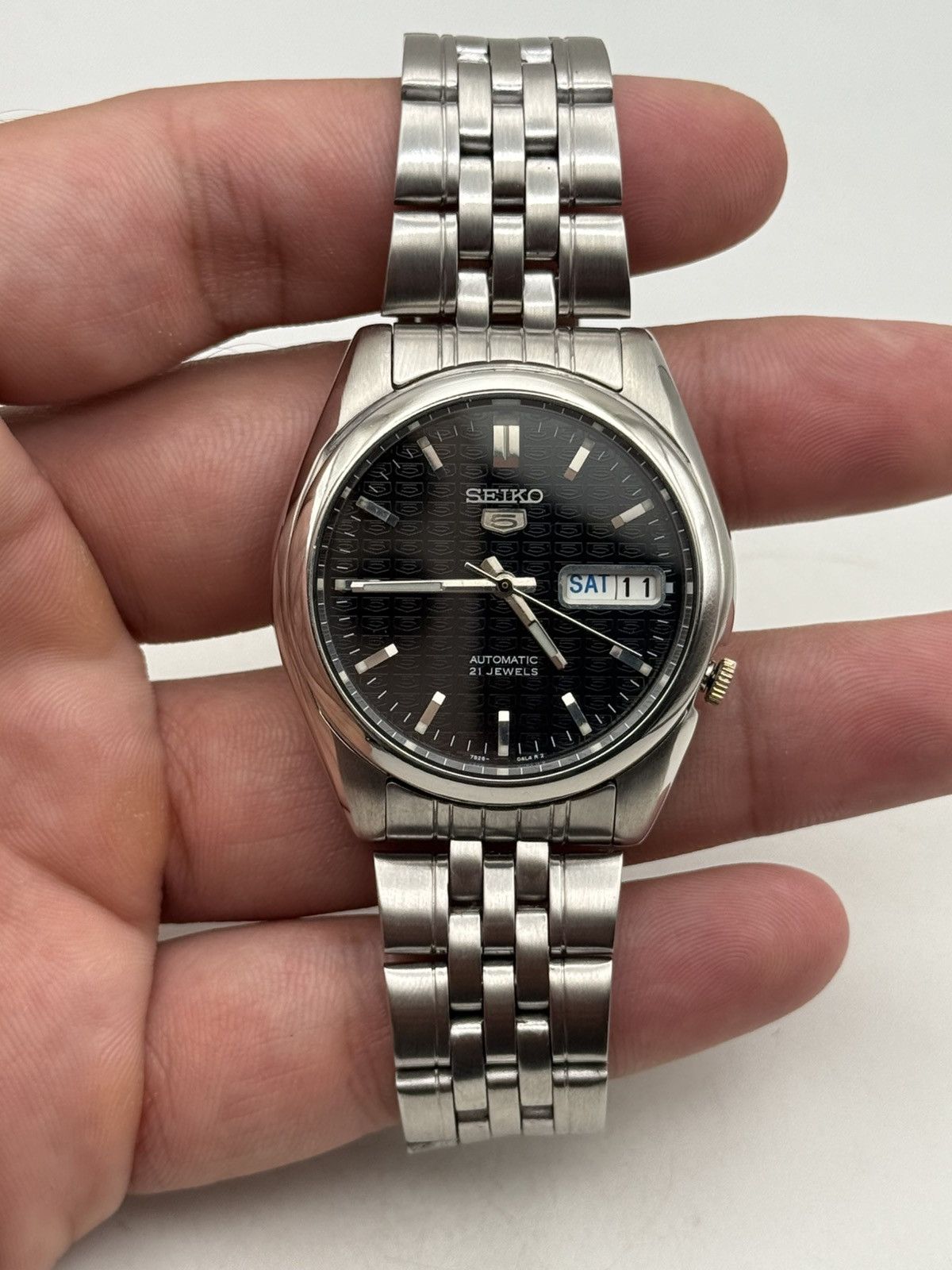 Seiko Seiko 5 Automatic 7S26 Black Dial 37mm 21J Vintage Watch Size 36 - 11 Thumbnail
