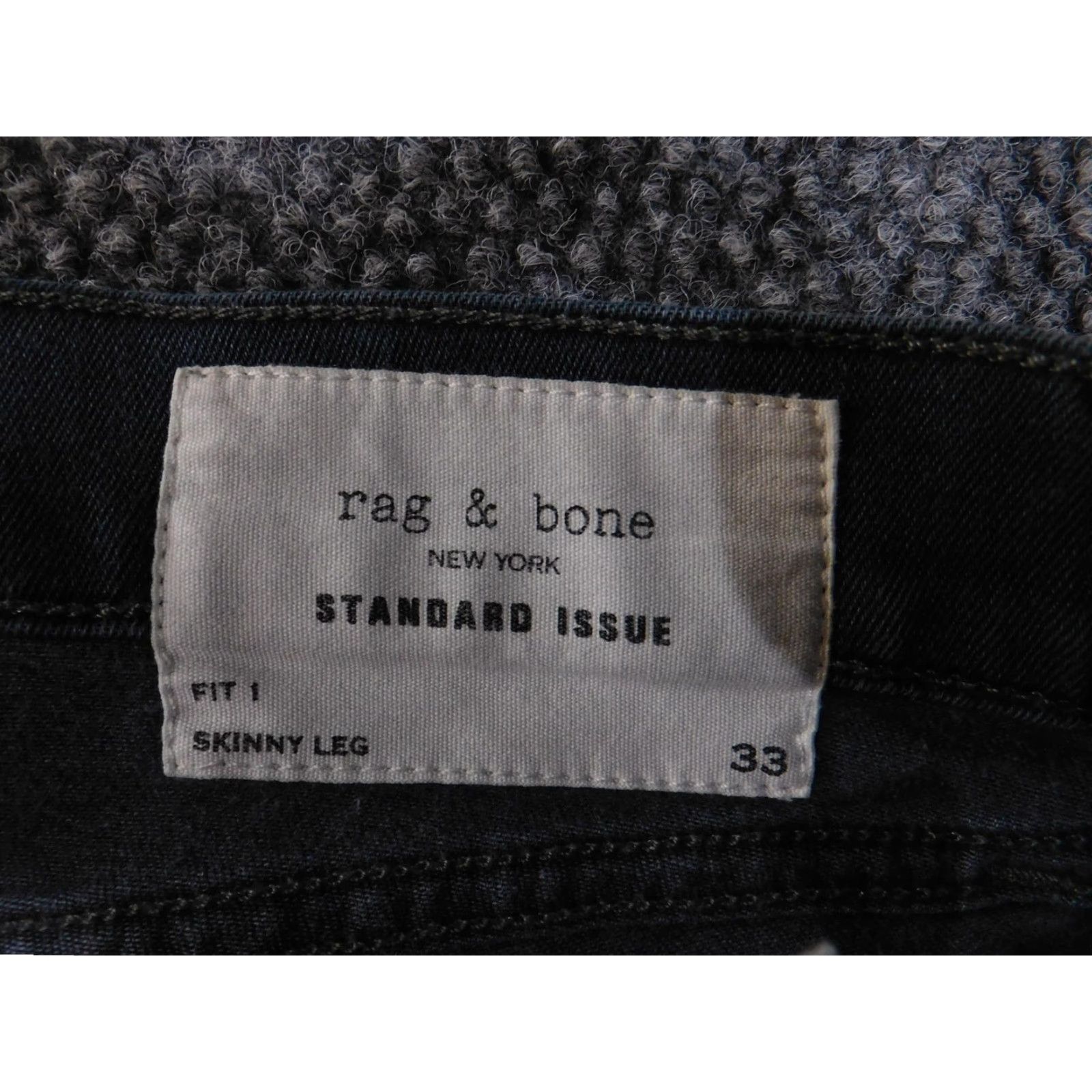 Rag & Bone rag & bone Jeans Mens 33 Fit 1 Standard Issue Skinny Richmond M1224C933RIC Jeans Mens Blue Richmond Skinny 33 in in. Size US 33 - 3 Thumbnail