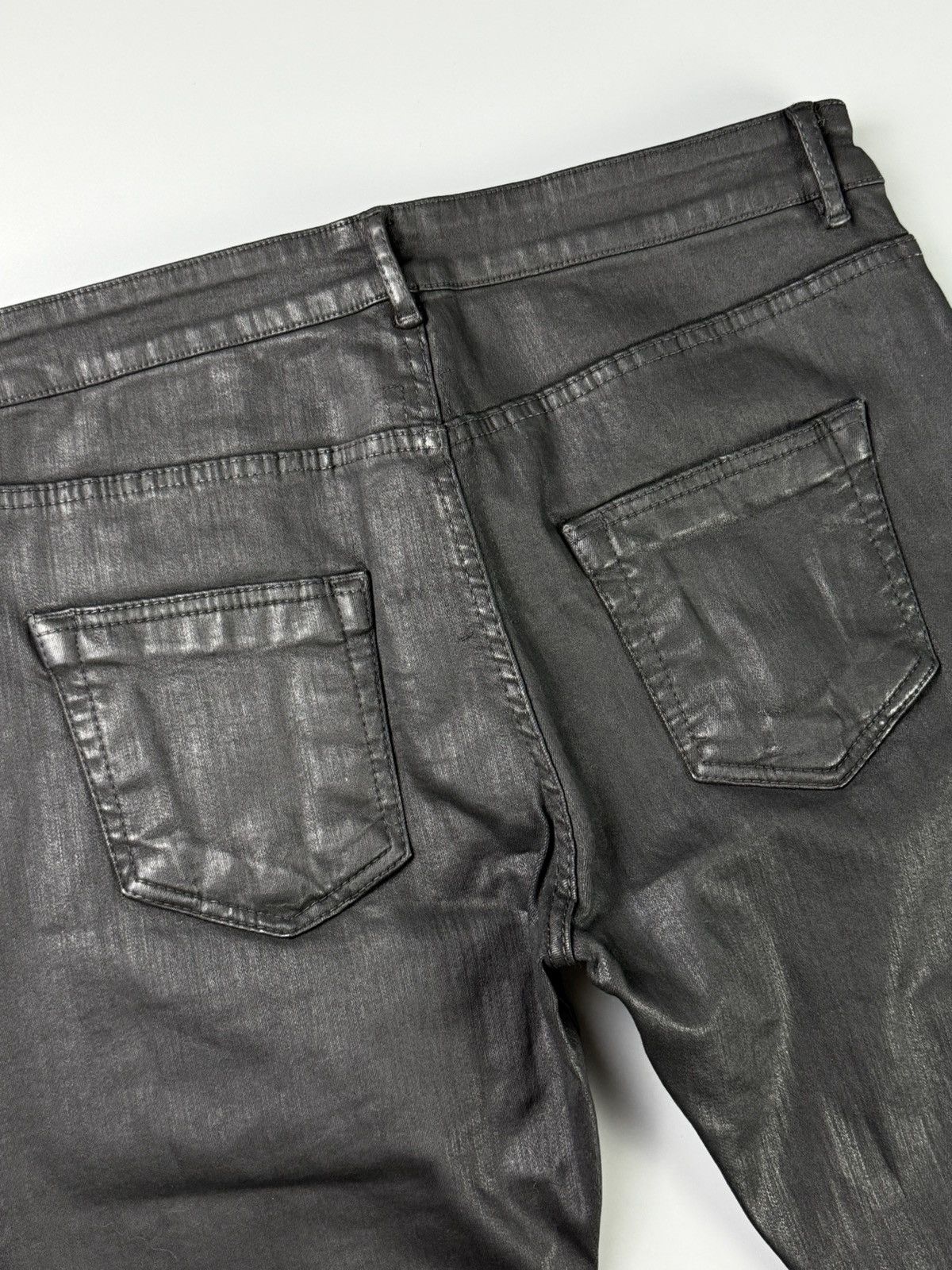 Rick Owens Drkshdw Rick Owens Drkshdw - S/S18 Detroit Cut Waxed Jeans Size US 32 / EU 48 - 17 Thumbnail