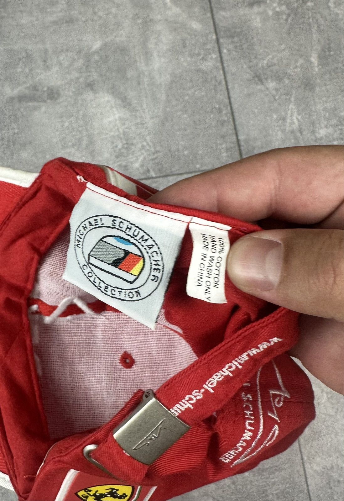 Ferrari Ferrari Michael Schumacher F1 Racing Cap Size ONE SIZE - 9 Thumbnail
