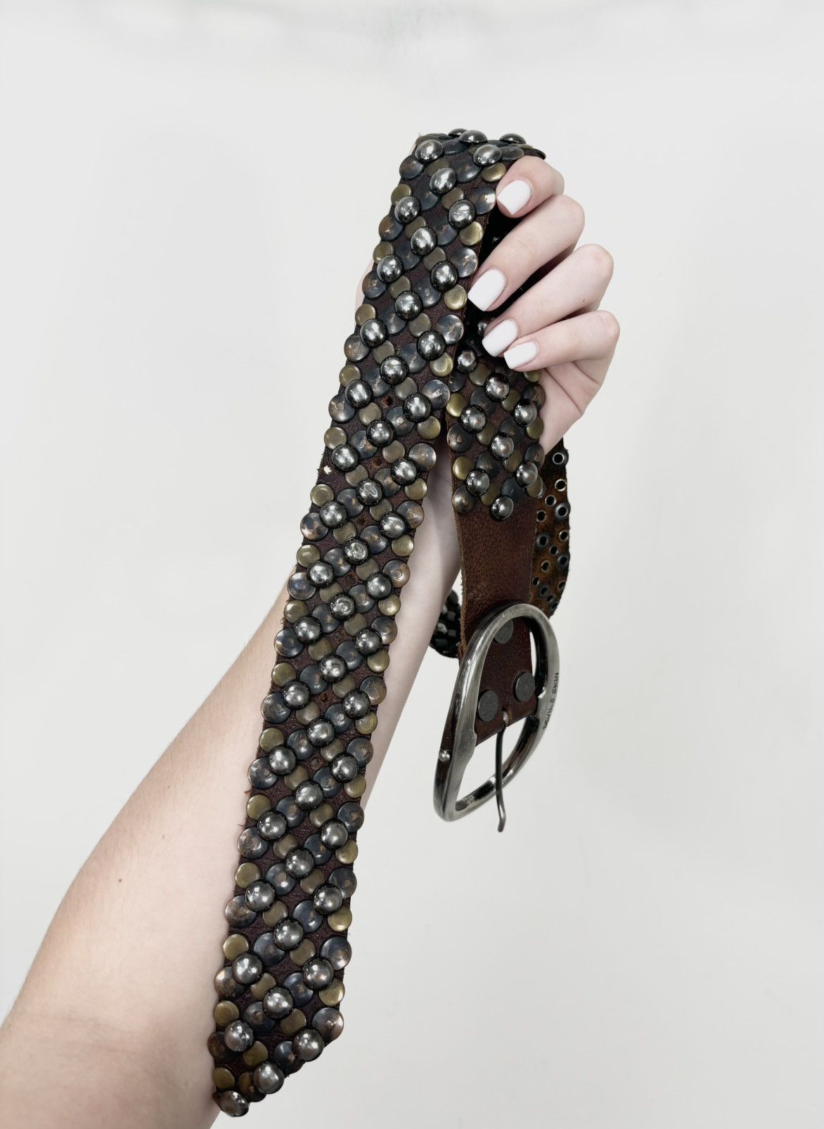 Other Vintage Devil’s Skin By Guido Angeloni Studded Leather Belt Size ONE SIZE - 10 Thumbnail